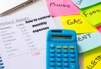 how to control monthly expenses