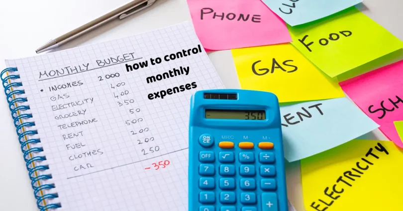 how to control monthly expenses