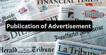 publication of advertisement a complete step-by-step guide
